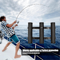Miniatyrbilde 2 av 5: Stangholder for båtoppbevaring - Fiskestangholdere 3 rør - Oppbevaringsrør for fiskestang Fiskeutstyr Stangholdere med 4 monteringsskruer