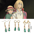 Miniatyrbilde 5 av 5: Rask Frakt 1 Par Anime Howl's Moving Castle Ørepynt Howl Kostyme Cosplay Smykker Gave B