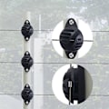 Miniatyrbillede 2 af 5: Hegn Isolator Hest Kvæg Dyr Elektrisk Hegn Tilbehør Halvkugleformet Isolator Elektronisk Hegn Tilbehør 100 STK