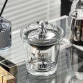 Miniatyrbillede 4 af 5: Askebæger med tragt Røgfri vindtæt askebægerholder Husholdningsglas Askebæger isoleret og let at rengøre til kontorer. A