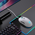 Miniatyrbilde 2 av 5: USB Kabel Optisk Mus med 6 Programmerbare Knapper, 3600DPI, for Profesjonell og Casual Bruk 125HZ Returrate Hvit