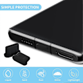 Pikkukuva 2 / 4: 20 kpl USB C -pölysuoja Type-C -pölytulppa Yhteensopiva useimpien Type-C -puhelimien ja -tablettien kanssa, musta
