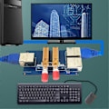 Miniatyrbillede 5 af 5: Netværksport Switch 2-Port Rj45 Intern og Ekstern Switch Kabel Bredbånd 2-I-1-Ud Netværksport Splitter Modul