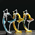 Miniatyrbild 4 av 5: Kvinna Resin Figurin Matbordsdekoration Vacker Flicka Fin Staty Modern Heminredning Blå