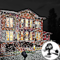 Pikkukuva 2 / 5: LED-projektori ulkokäyttöön, maisemavalaistus, jouluvalopallo, projektiovalo, juhlavaloprojektori