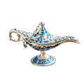 Miniatyrbilde 1 av 5: Metall Genie Lampe Lys Ønskekanne Retro Møbler Artikler Lys Potte Dekor