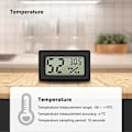 Miniatyrbillede 3 af 5: Digitalt Temperatur Fugtigheds Meter Termometer Mini Digitalt Termometer Hygrometer og Fugtighedsmåler Sort (6 Pak - Firkantet)