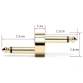 Miniatyrbillede 5 af 5: 4 stk. Guitar Effekt Pedal Jack Stik Forbindelsesstik Metal Loddeforbindelse Kobler Crank Jumper Patch