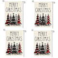 Miniatyrbillede 1 af 5: Julehaveflag Udendørs Havepynt Polyester Tre-lags Glædelig Jul Haveflag Sty