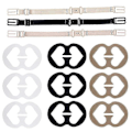Miniatyrbild 3 av 5: 12-pack Halkfria Elastiska BH-band Clips Hållare Justerbar QRN -X
