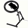Miniatyrbillede 1 af 5: Dæmpbar LED Ring Fill Light med Justerbart Bordstativ til YouTube Video, Fotografering, Selfie, Vlog, Make-up, Live Streaming - Per