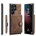 Pikkukuva 1 / 5: Kotelo Samsung Galaxy S24 Plus -puhelimelle, irrotettava magneettinen lompakkokortti- ja käteistasku, tukee langatonta latausta S24 Plus -kotelolle