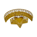 Miniatyrbilde 1 av 5: 2x Ramadan Dessert Display Tray Matbrett for matvisning Eid Mubarak Serveringsbrett for desserter