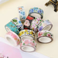 Miniatyrbilde 5 av 5: Søte Planter Blomster Selvklebende Washi Tape DIY Dekorativ Maskeringstape Scrapbooking