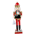Miniatyrbillede 2 af 5: Nøddeknækker Figur Juledekoration Håndværk Statue til Jul Soveværelse Hjem