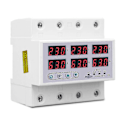 Miniatyrbillede 3 af 5: Tomzn Din Skinne 3-faset Spændingsrelæ 3p+n Voltmeter Amperemeter Over- og Underspændingsmonitor Relæer Beskyttelse 63a 230v Med N