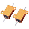 Miniatyrbillede 3 af 5: 2 stk. Aluminiumbeklædte trådviklede modstande 25W 30 Ohm 5%