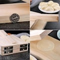 Miniatyrbilde 4 av 4: Tortillapresse, Langt Håndtak, Firkantet 15x17cm, Naturlig Tre, Kjøkken Gadgets Dumpling Deig Pressverktøy