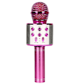 Miniatyrbilde 1 av 3: 5 i 1 trådløs karaoke mikrofon bærbar håndholdt mikrofon høyttaler Maskingaver Rose Red