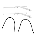 Miniatyrbilde 2 av 5: 1 Par Metall Vindusvisker for 1/10 RC Crawler Bil TRX4 G500 TRX6 G63 SCX10 90046 D90 JIMNY