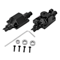 Pikkukuva 1 / 5: RC Alumiiniseos Etu- ja Taka-akselikotelo 1/24 yhteensopiva ECX Barrage RGT FTX Black kanssa