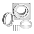 Miniatyrbild 1 av 5: Torktumlare Ventilationsväggplatta med Slang (4 Tum 8 Fot), Twist Lock Torktumlare Ventilationsanslutningskit, 4 Tum Torktumlare Kanal
