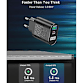 Miniatyrbild 5 av 5: 65W GaN Laddare Snabbladdning 3.0 Typ C Pd Usb Laddare Med För Qc 3.0 Portabel