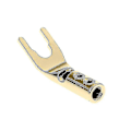 Miniatyrbillede 5 af 5: 40mm Lange Audio Skruegaffel-stikkontakter Højttaler Bananstik Spade-stikkontakter