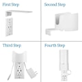 Miniatyrbild 3 av 5: Väggfäste Ersättning För TP-Link Deco M4 WiFi Router Hållare Sockelbas