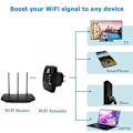 Miniatyrbild 4 av 5: JCKEL Trådlös WiFi Repeater WiFi Förlängare 300Mbps Router WiFi Förstärkare Wi Fi Booster Lång Räckvidd Wi-Fi Repeater Accesspunkt