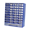 Miniatyrbillede 2 af 5: Skuffe Opbevaringsskab Organizer Container Vægmonteret Garage Organisation, Værktøjskasse til Hardware B