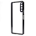 Miniatyrbillede 4 af 5: Til Sony Xperia 10 V Magnetisk Adsorptions Etui Metal Ramme + Hærdet Glas + PC Bagside Gennemsigtigt Cover Boris