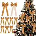 Miniatyrbild 3 av 5: Julgransrosett Julrosett Dekorativ Julgransdekor Återanvändbar Julgransprydnad Julkransrosett för Helgdagar