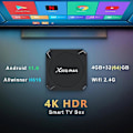 Miniatyrbillede 5 af 5: 2023 Smart TV Set-Top Box X96Q Plus Android TV Boks 11.0 4/64GB AllWinner H616 4K TV Boks X96Q Media Player