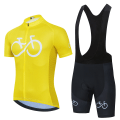 Miniatyrbilde 1 av 5: 2022 Nytt sykkelsett sykkeluniform sommersykkeltrøyesett landeveissykkeldrakter MTB sykkelklær Pustende sykkelklær Sky Blue Asian Size -XXL