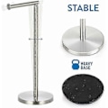 Miniatyrbillede 4 af 5: Stående toiletpapirholder i rustfrit stål, ideel til 4 ruller toiletpapir, nem at vedligeholde, rustfrit stål