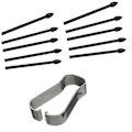 Miniatyrbillede 3 af 5: 10 stk. Stylus Spidser Stylus Refill Spen Refill til Galaxy Tab S6Lite S6/S7/S7/S8 Note10/Note20