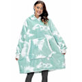 Miniatyrbillede 1 af 5: Oversized hættetrøjer sweatshirt kvinder vinter hættetrøjer fleece gigantisk tv-tæppe med ærmer trøje Oversize kvinder hættetrøjer sweatshirts style 6