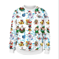 Miniatyrbilde 1 av 2: Christmas Xmas Menn Dame Sweatshirt 3d Print Vinter Pullover Jumper Topper I Style 2XL