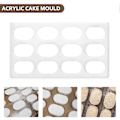 Miniatyrbillede 3 af 4: Dacquoise Kageform Akryl Cookie Form Makron Dessert Bageri Japan DIY Bageværktøj