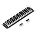 Miniatyrbild 5 av 5: Blå LED Segmentdisplay Tub 8 Siffror 0.56in Digital Drivmodul 74HC595 5V 3 Pin IO