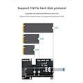 Miniatyrbilde 5 av 5: PCIe til M.2 M Key Adapter NVMe Utvidelseskort for Raspberry Pi 5