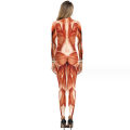 Pikkukuva 2 / 4: Naisten Halloween 3D Muscle Print -asu Skinny Catsuit Stretch Jumpsuit Bodysuit BODYSUIT M