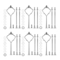 Miniatyrbillede 1 af 5: 6 Sæt Bakke Hardware til Kage Stativ 3-lags Kage Stativ Montering Hardware Holder til Bryllup og Fest