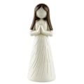 Miniatyrbillede 2 af 5: Engel Statue Figur Resin Ornament Hjem Skrivebord Pige Figur Bøn Kerub Skulptur til Jul Nytår Fødselsdagsfest Pejs