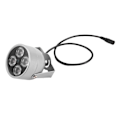 Miniatyrbillede 1 af 5: 4 Array LED'er Infrarød Vandtæt Nattesyn IR Illuminator Lys Fyldlys DC 12V til Sikkerhed Ca