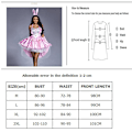 Miniatyrbild 4 av 4: Carnival Halloween Lady Sexig Rosa Kanin Tjej Kostym Härlig Tyll Smoking Kanin Disfraz Cosplay Fancy Party Dress Black L