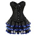 Pikkukuva 4 / 5: Tflycq Sexy Corsets Mekot naisille Plus Size -asu Overbust Burlesque korsetti ja minihame Set Tutu Corselet only Corset 4XL