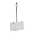 Miniatyrbild 1 av 5: Lightning till RJ45 Ethernet LAN Trådbunden Nätverksadapter 5 i 1 USB OTG LAN RJ45 Ethernet 3,5 mm Hög Hastighetskonverterare