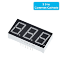 Miniatyrbillede 3 af 5: 0,56 tommer LED-display 7 Segment 3 Bit Cifferrør Rød Fælles Katode Digital 0,56 tommer Led 7segment
